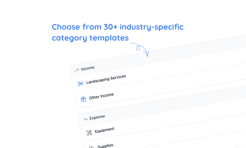 Industry-specific category templates in ReceiptsAI
