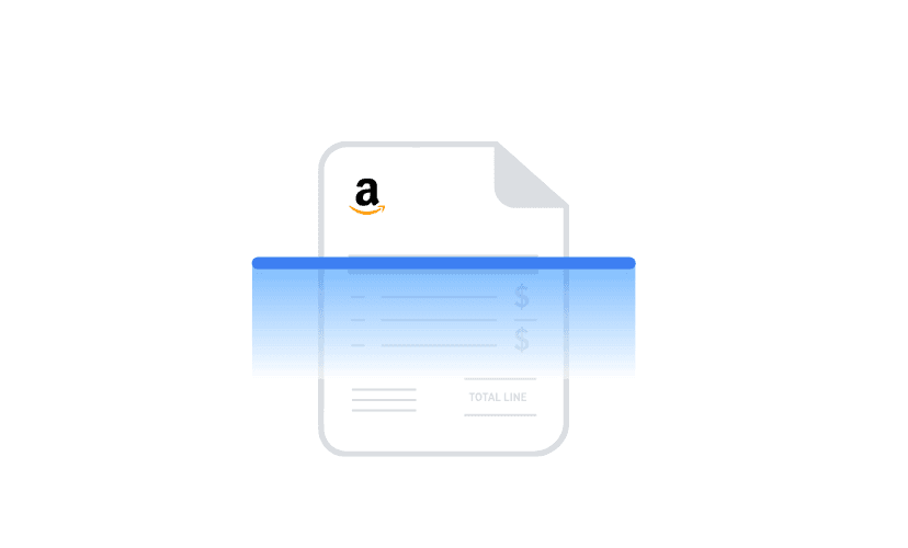 AI extracting data fields from a receipt